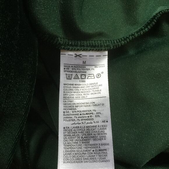 Old Navy Medium Swing Tank Dress Green Velvet - Picture 6 of 6
